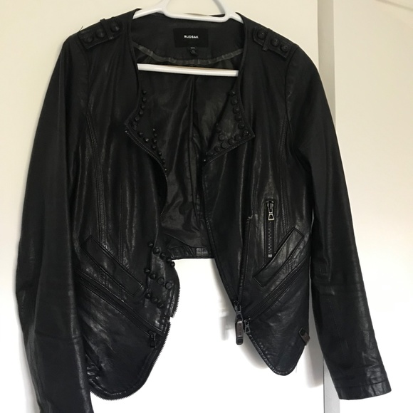 Cropped RUDSAK Leather Jacket - Picture 2 of 9